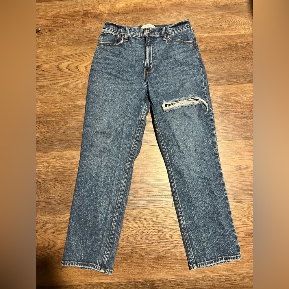Abercrombie & Fitch Curve Love 90’s Straight Ultra High Rise Jean Size 8xs/29